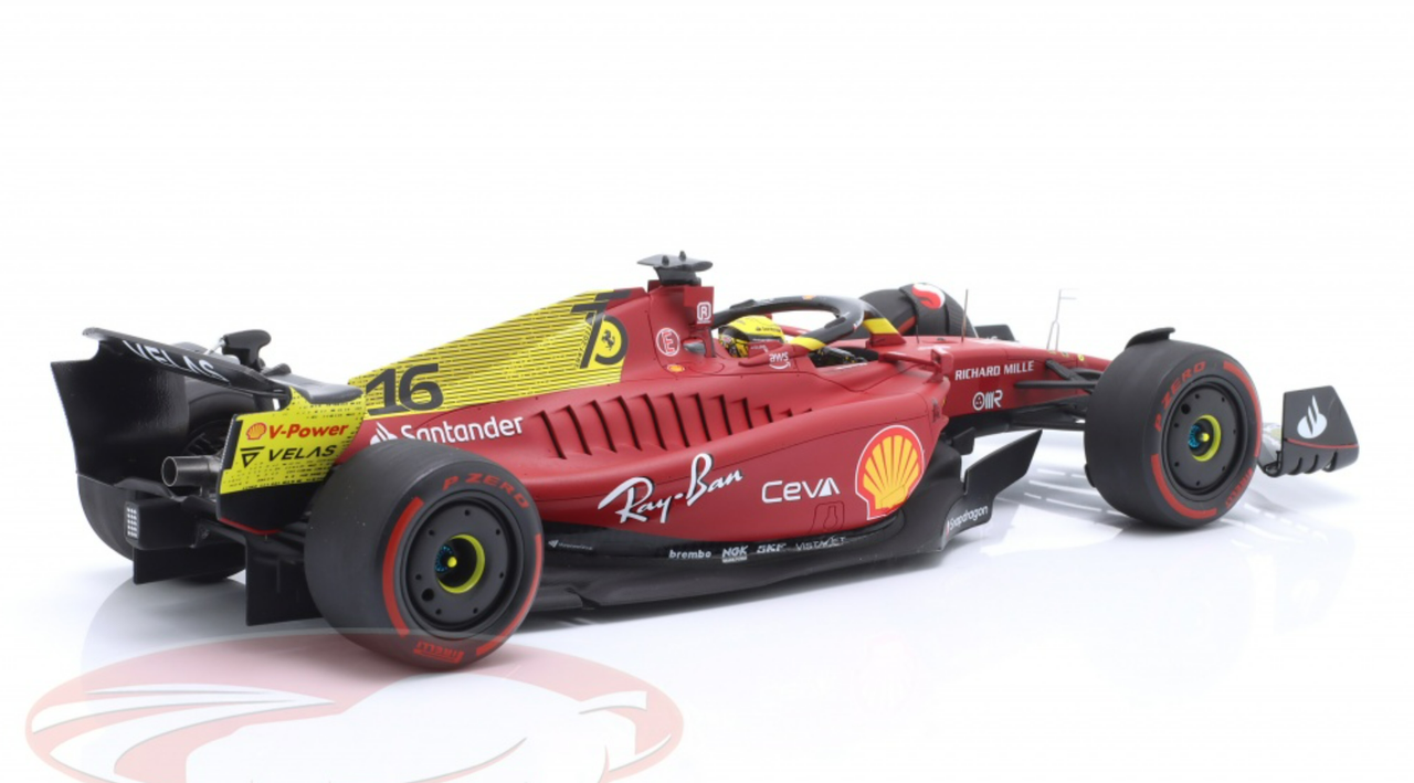 1/18 LookSmart 2022 Formula 1 Charles Leclerc Ferrari F1-75 #16 2nd Italy GP Car Model