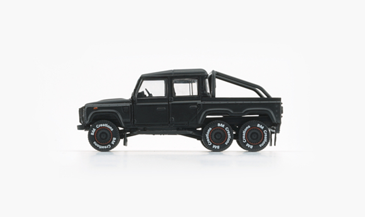 1/64 BM Creations Land Rover 2016 Defender 110 Pick Up -6x6 Acc Pack-Matte Blk 