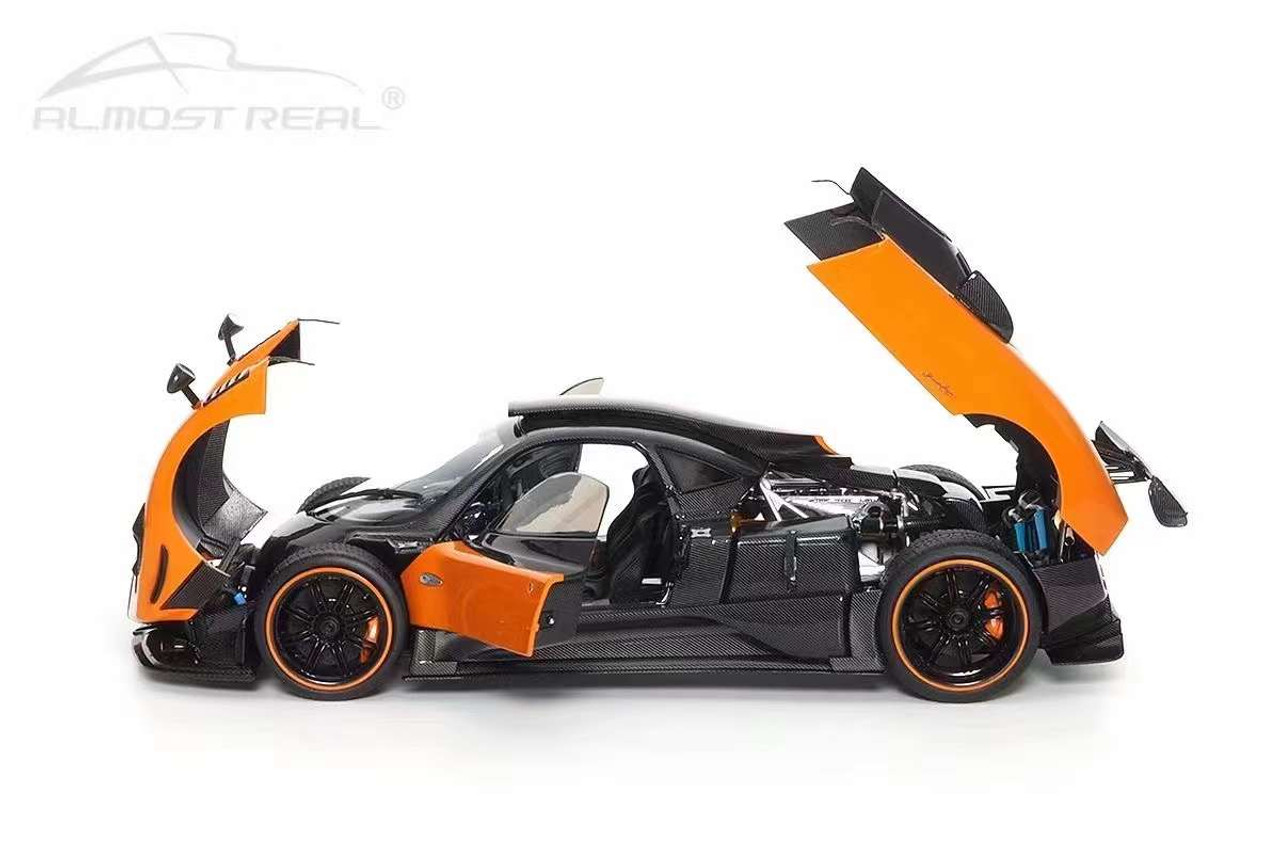 1/18 Almost Real 2009 Pagani Zonda Cinque (Orange & Black) Car Model