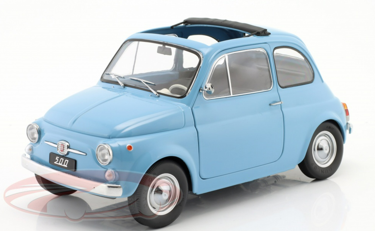 1/12 KK-Scale 1968 Fiat 500 F (Light Blue) Car Model
