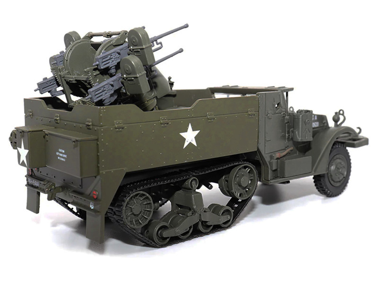 White M16 Multiple Gun Motor Carriage Olive Drab "United States Army" 1/43 Diecast Model by Militaria Die Cast