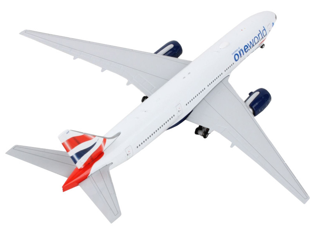 Boeing 777-200ER Commercial Aircraft "British Airways - OneWorld" White 1/400 Diecast Model Airplane by GeminiJets