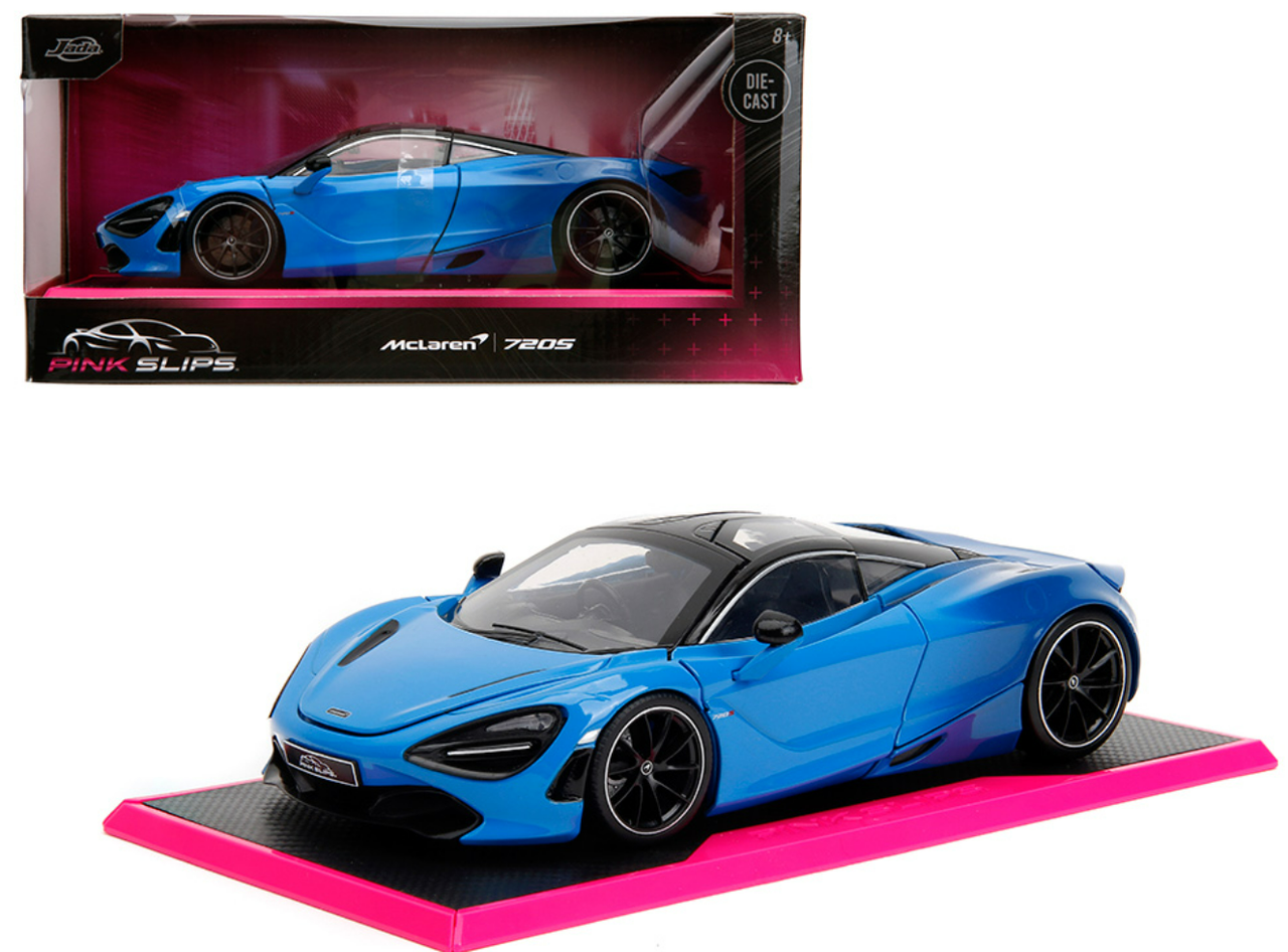 1/24 Jada McLaren 720S Blue Gradient Pink Slips Car Model