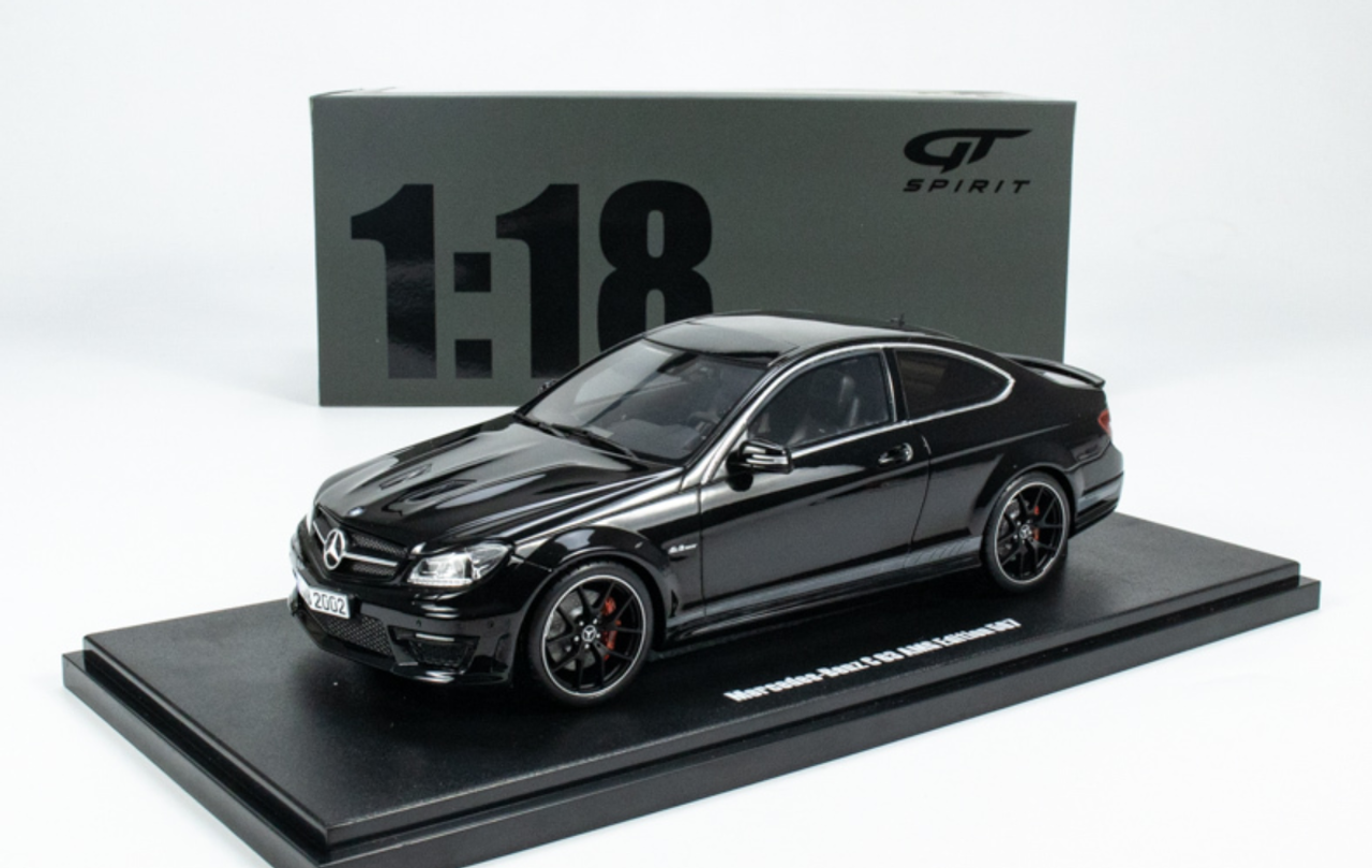 1/18 GT Spirit 2013-2015 Mercedes-Benz AMG C63 AMG Edition 507 (Black) Resin Car Model