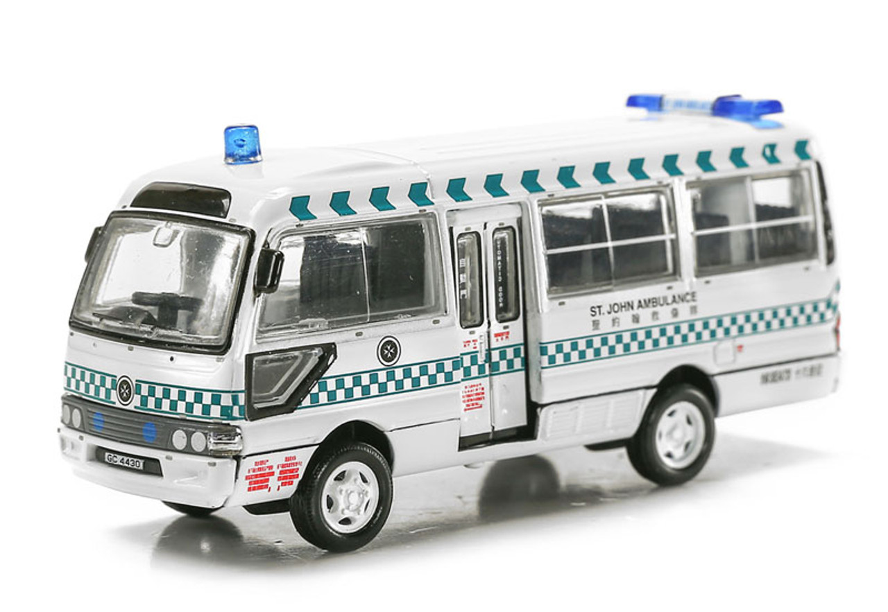 TINY HONG KONG DIECAST CAR MODEL TRAM BENZ AMBULANCE BUS 61-90