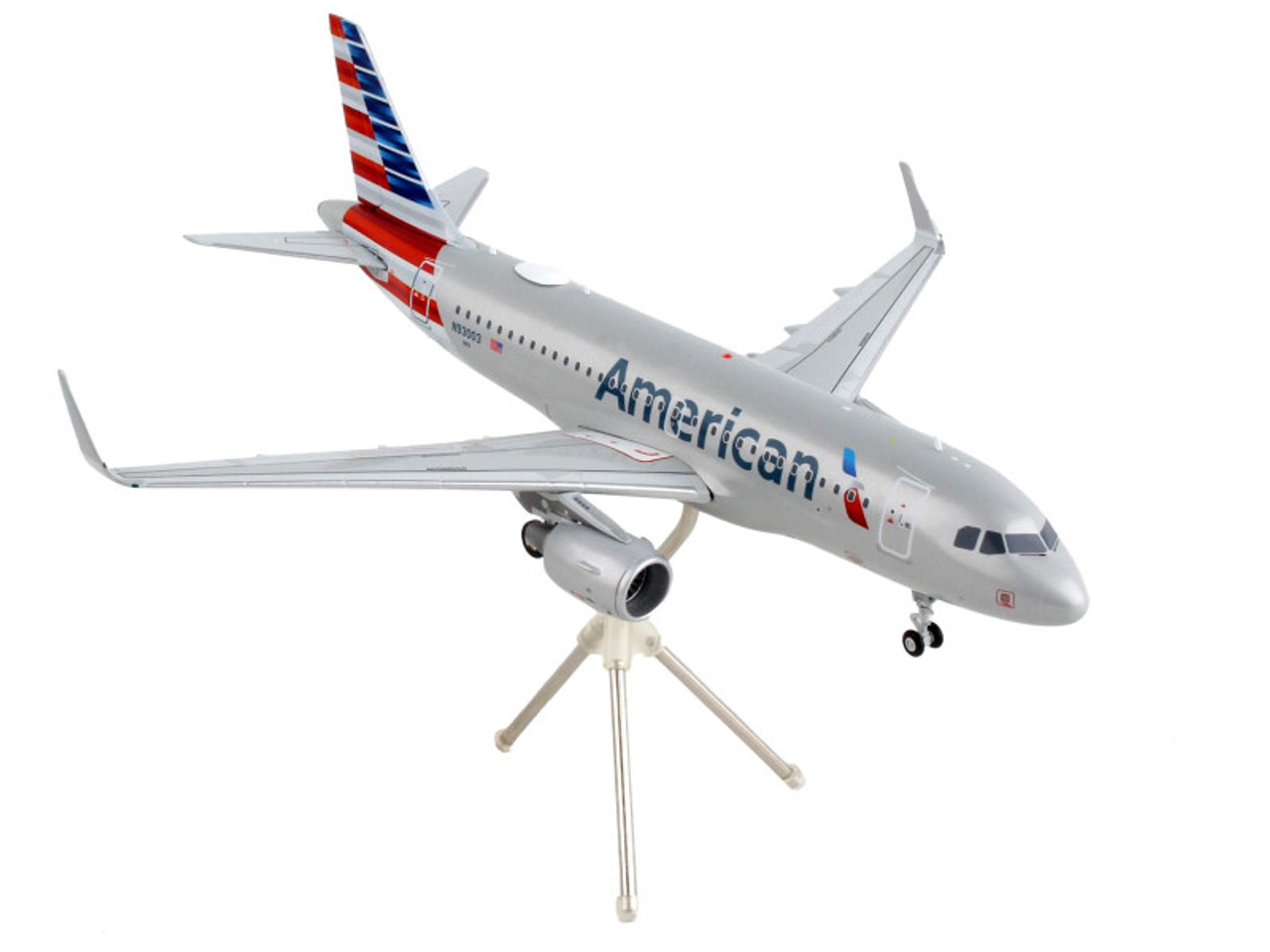 Airbus A319 Commercial Aircraft "American Airlines" Silver "Gemini 200" Series 1/200 Diecast Model Airplane by GeminiJets