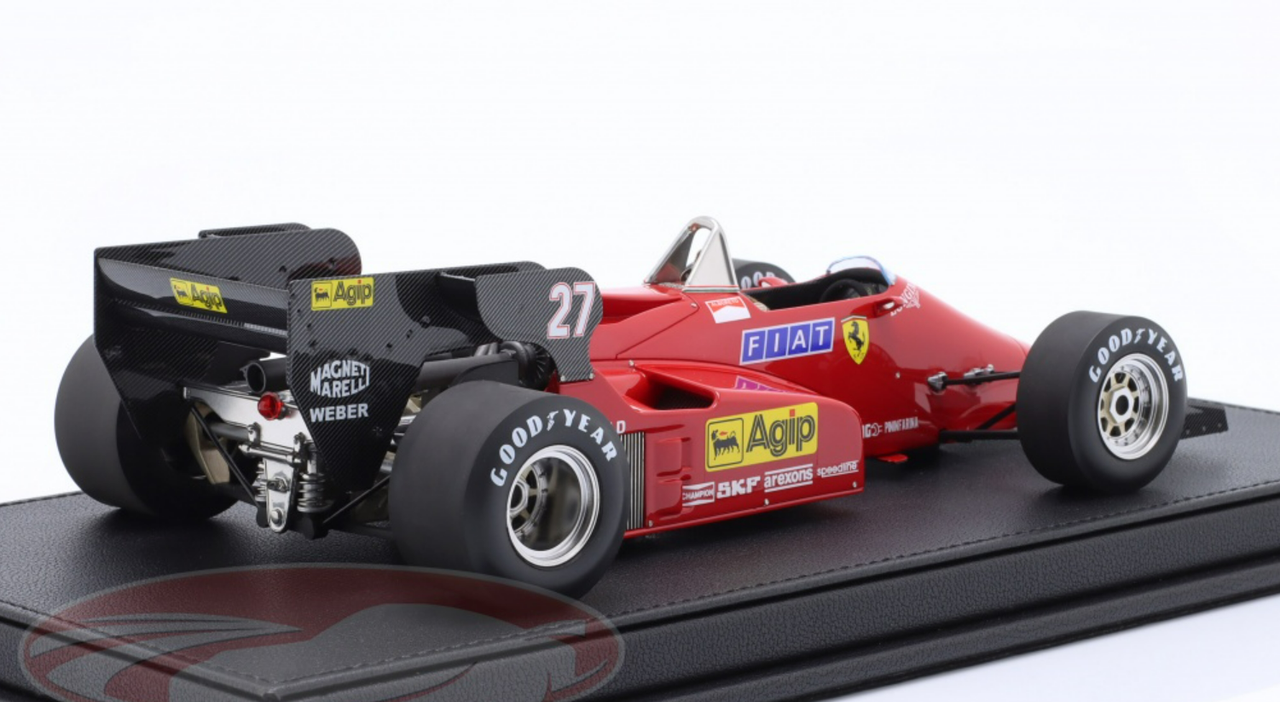 1/18 GP Replicas 1984 Formula 1 Michele Alboreto Ferrari 126C4 #27 2nd Italy GP Car Model