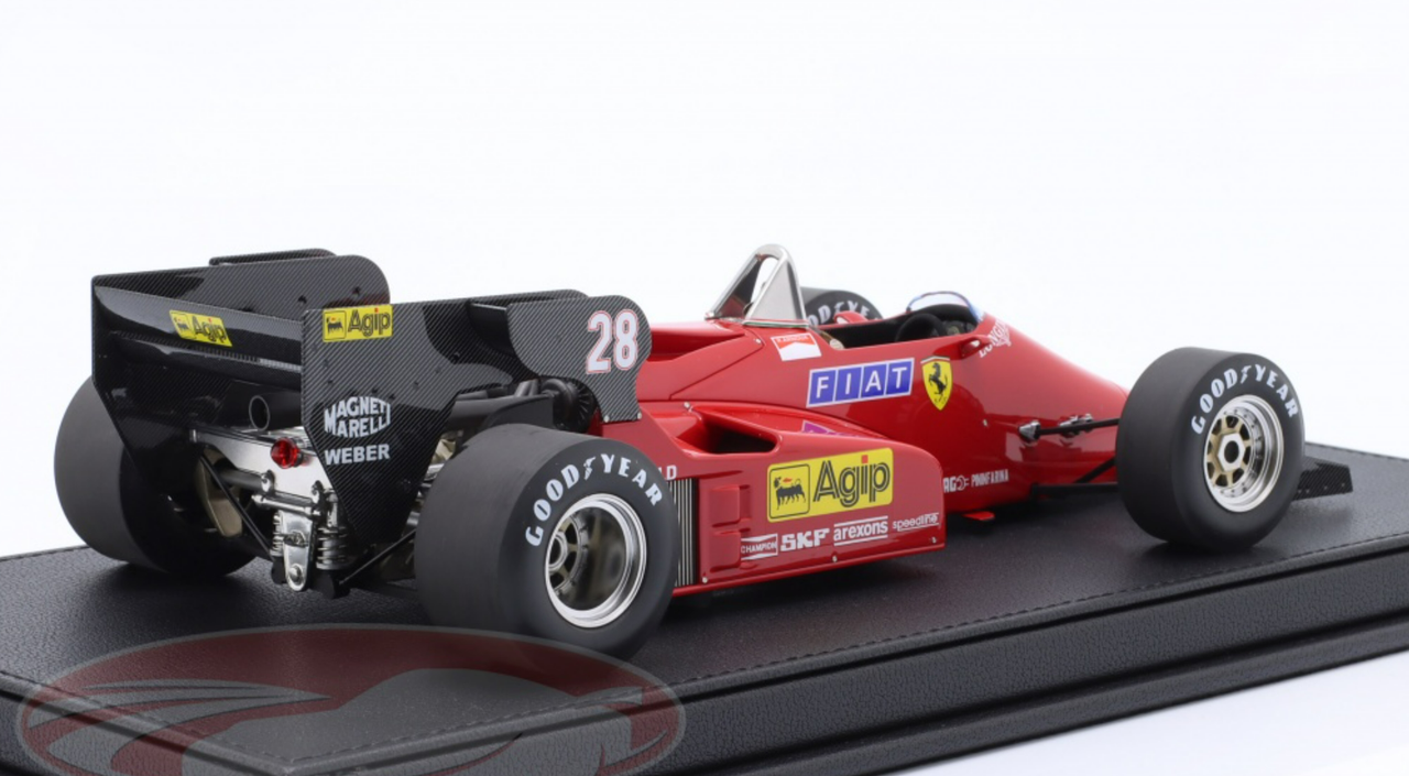 1/18 GP Replicas 1984 Formula 1 Rene Arnoux Ferrari 126C4 #28 Italy GP Car Model