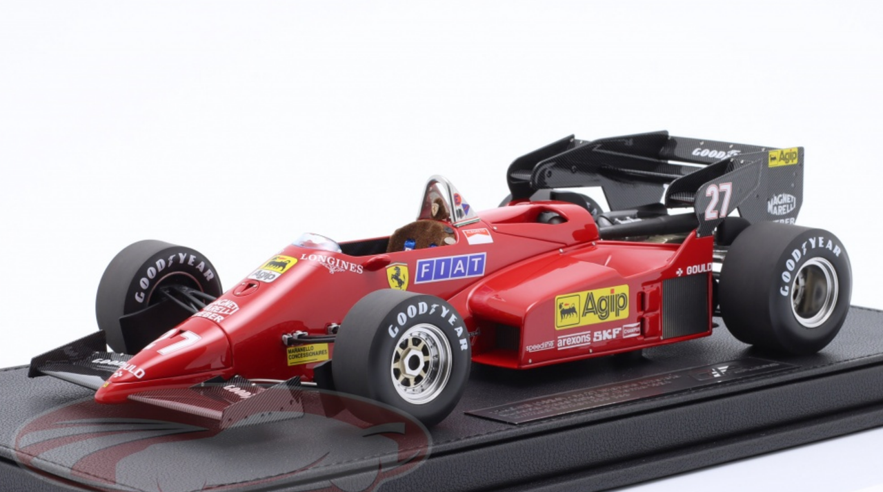 1/18 GP Replicas 1984 Formula 1 Michele Alboreto Ferrari 126C4 #27 3rd Austria GP Car Model