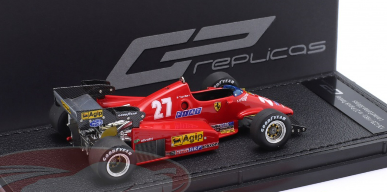 1/43 GP Replicas 1983 Formula 1 Rene Arnoux Ferrari 126C2B #28 3rd San Marino GP Car Model