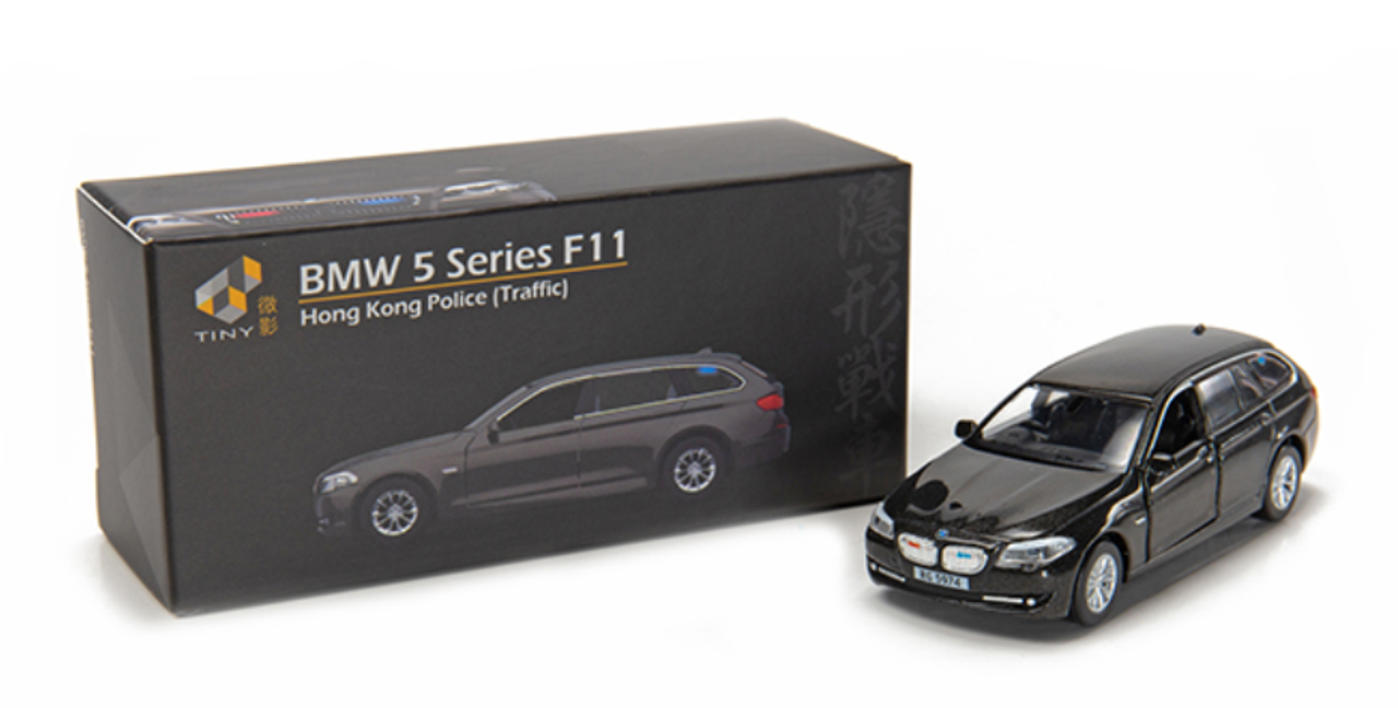 Tiny City BMW 5 Series F11 Touring Hong Kong Police (Traffic) Brown Diecast Car Model
