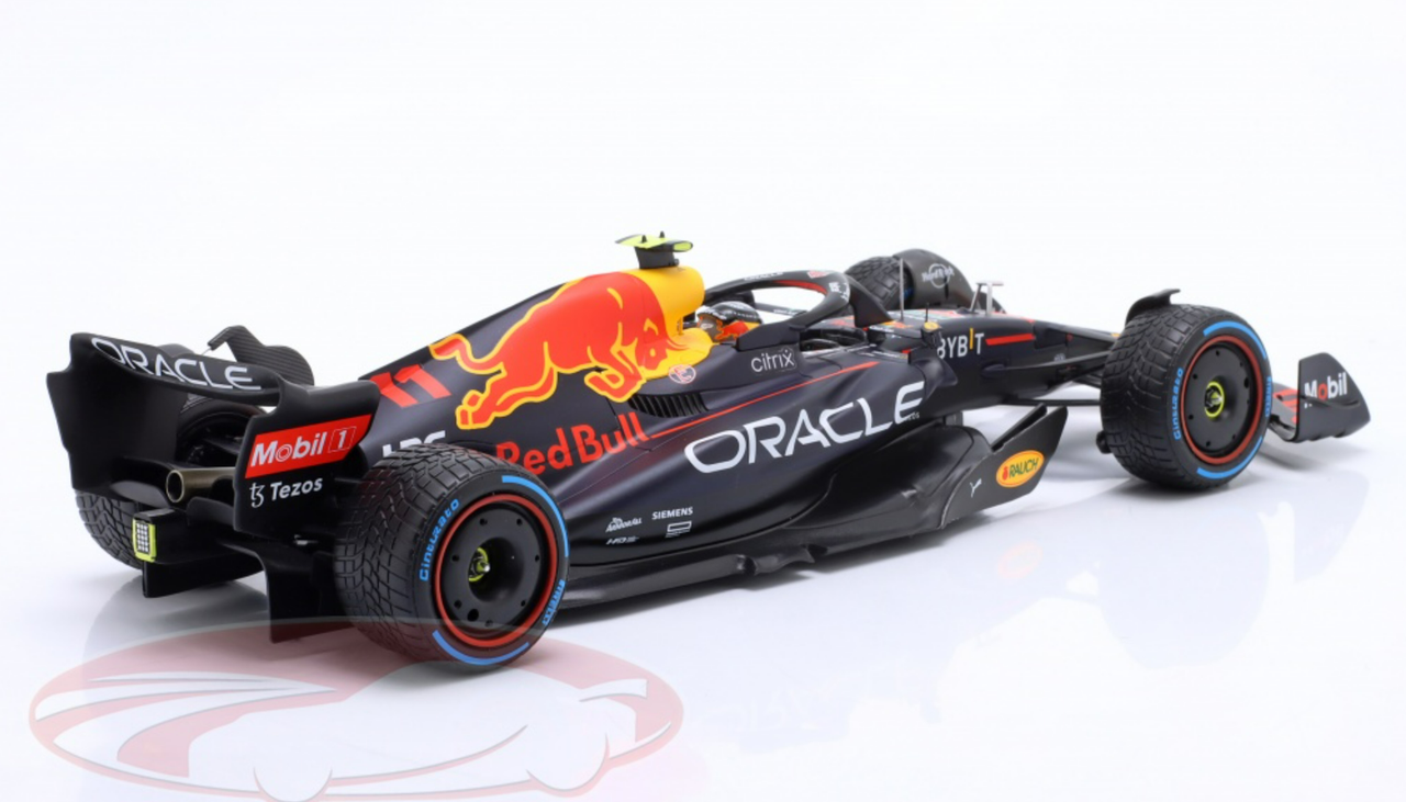 1/18 Minichamps 2022 Formula 1 Sergio Perez Red Bull Racing RB18 #11 winner Monaco GP Car Model with Collector's Box