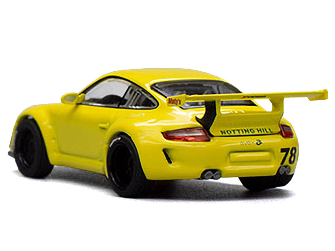 Porsche RWB 997 Yellow "Notting Hill" 1/64 Diecast Model Car by Pop Race