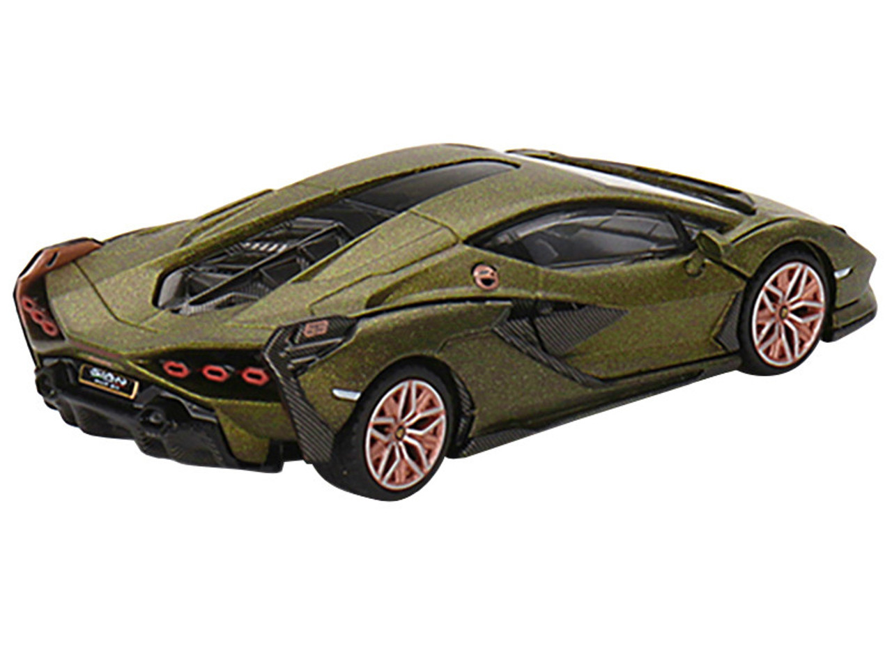 Lamborghini Sian FKP 37 "Presentation Edition" Matt Green Metallic Limited Edition to 4800 pieces Worldwide 1/64 Diecast Model Car by True Scale Miniatures