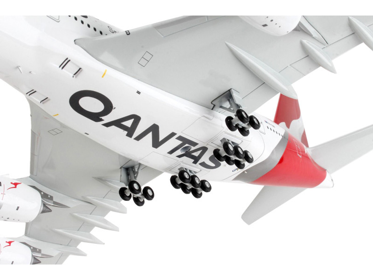 Airbus A380 Commercial Aircraft "Qantas Airways - Spirit of Australia" White with Red Tail "Gemini 200" Series 1/200 Diecast Model Airplane by GeminiJets