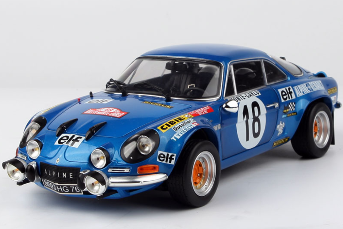 Figurine 1/18 Pilote Rallye Alpine Renault A110 – Résine, Boîte Fermée – Solido / Kyosho