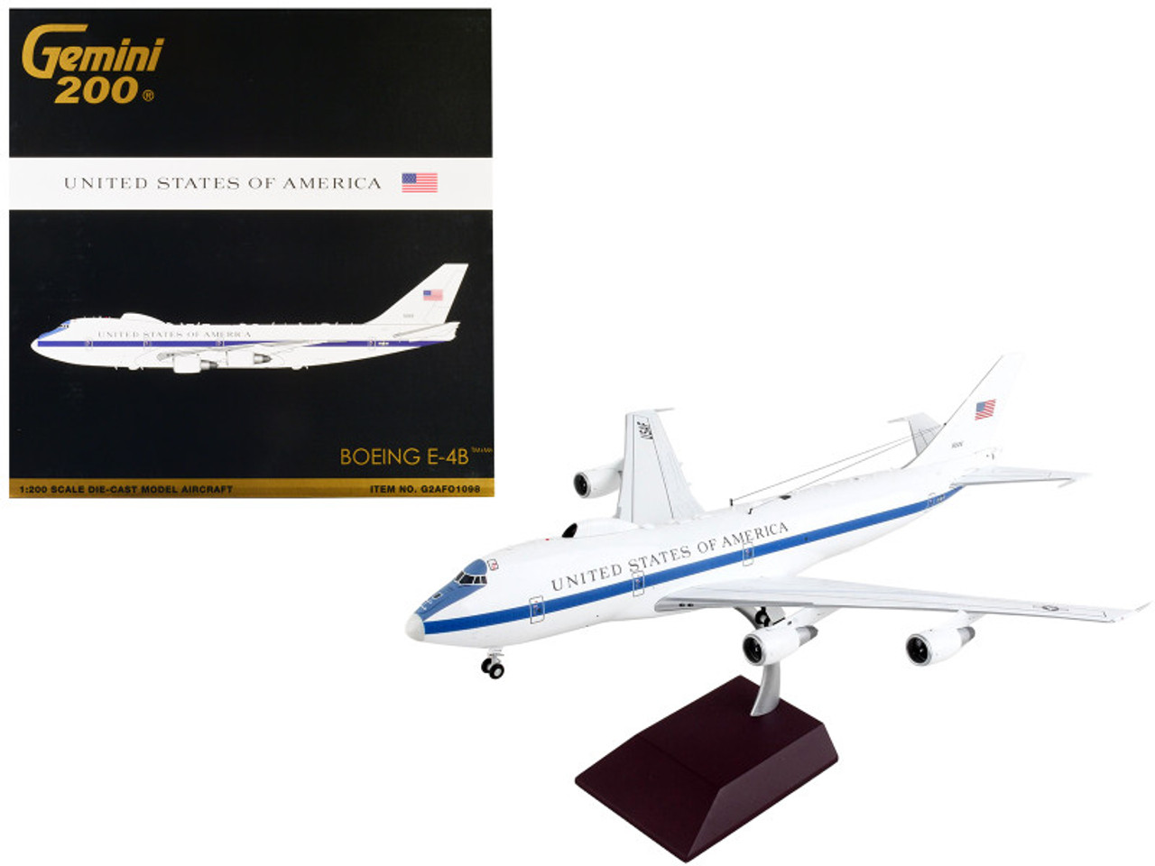 デスクトップモデルGemini200 1/200 BOEING E-4B (B747）40787 - 航空機