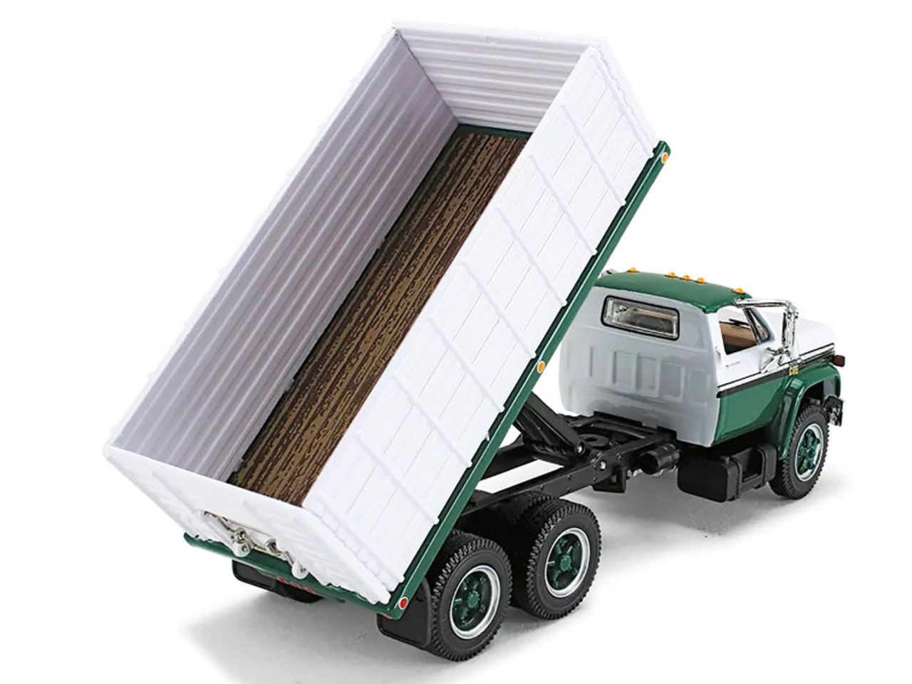 1970s Chevrolet C65 Grain Truck Green and White 1/64 Diecast Model by DCP/First Gear