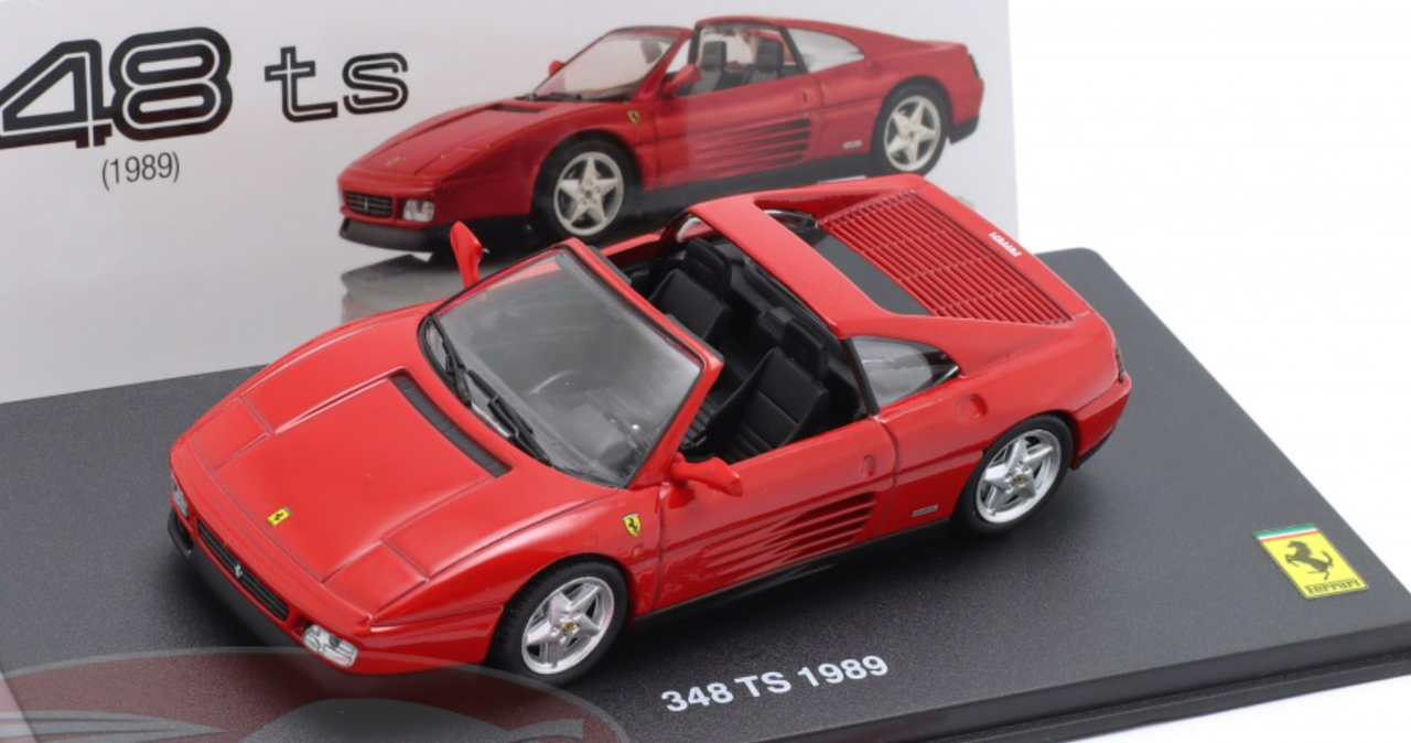 1/43 Altaya 1989 Ferrari 348 TS (Red) Car Model