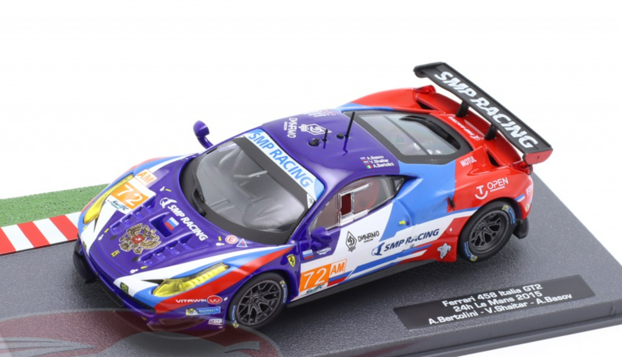 史博物館LS 1/43 フェラーリ 458 イタリア GT2 ロッソ・スクーデリア 乗用車