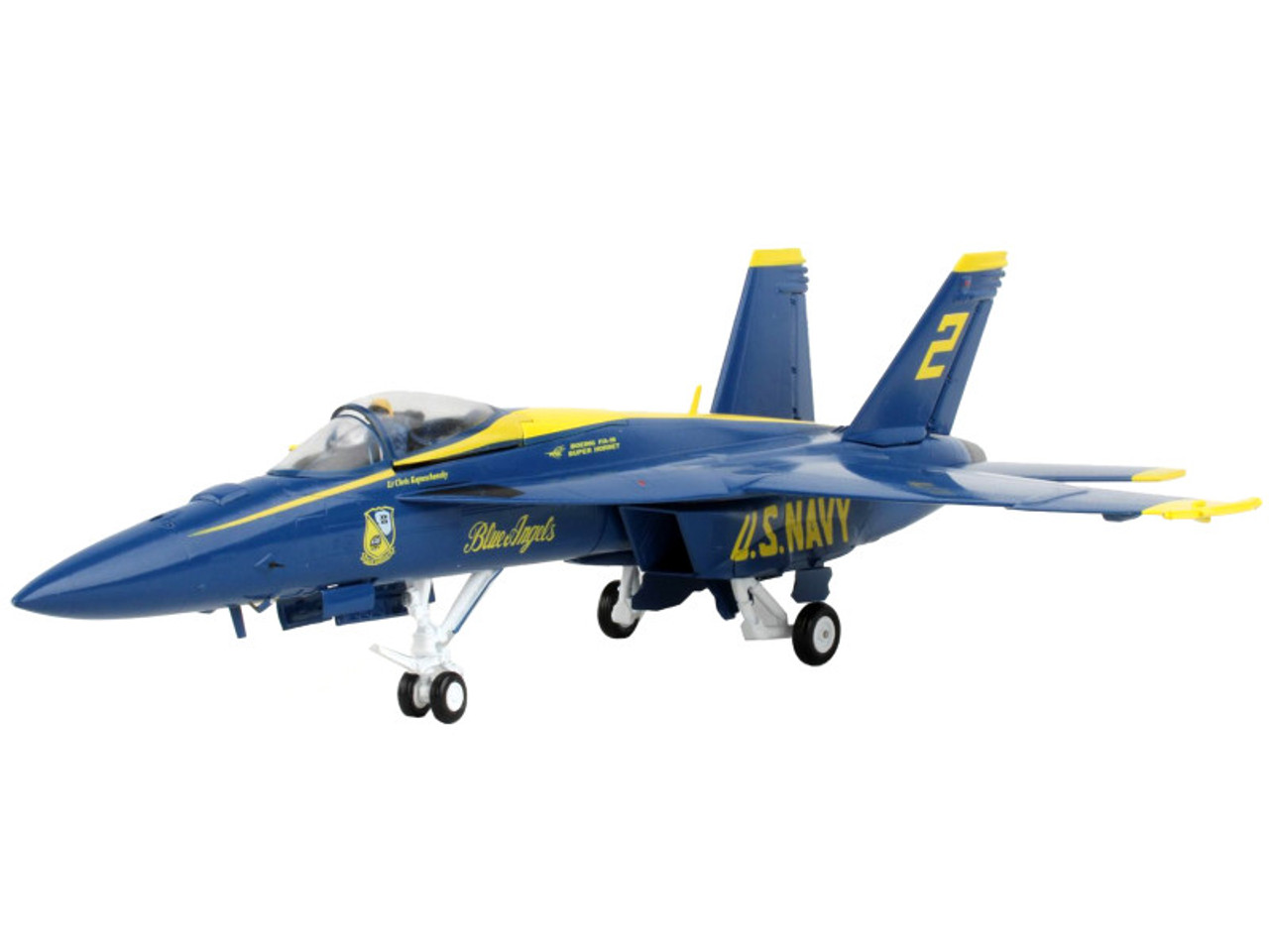 Boeing F/A-18E Super Hornet Fighter Aircraft "Blue Angels #2" United States Navy "Gemini Aces" Series 1/72 Diecast Model Airplane by GeminiJets
