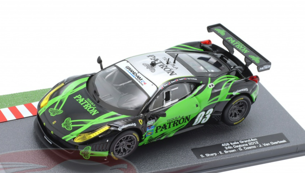 1/43 Altaya 2012 Ferrari 458 Italia #03 24h Daytona Extreme Speed Motorsports Ed Brown, Guy Cosmo, Scott Sharp, Johannes van Overbeek Car Model