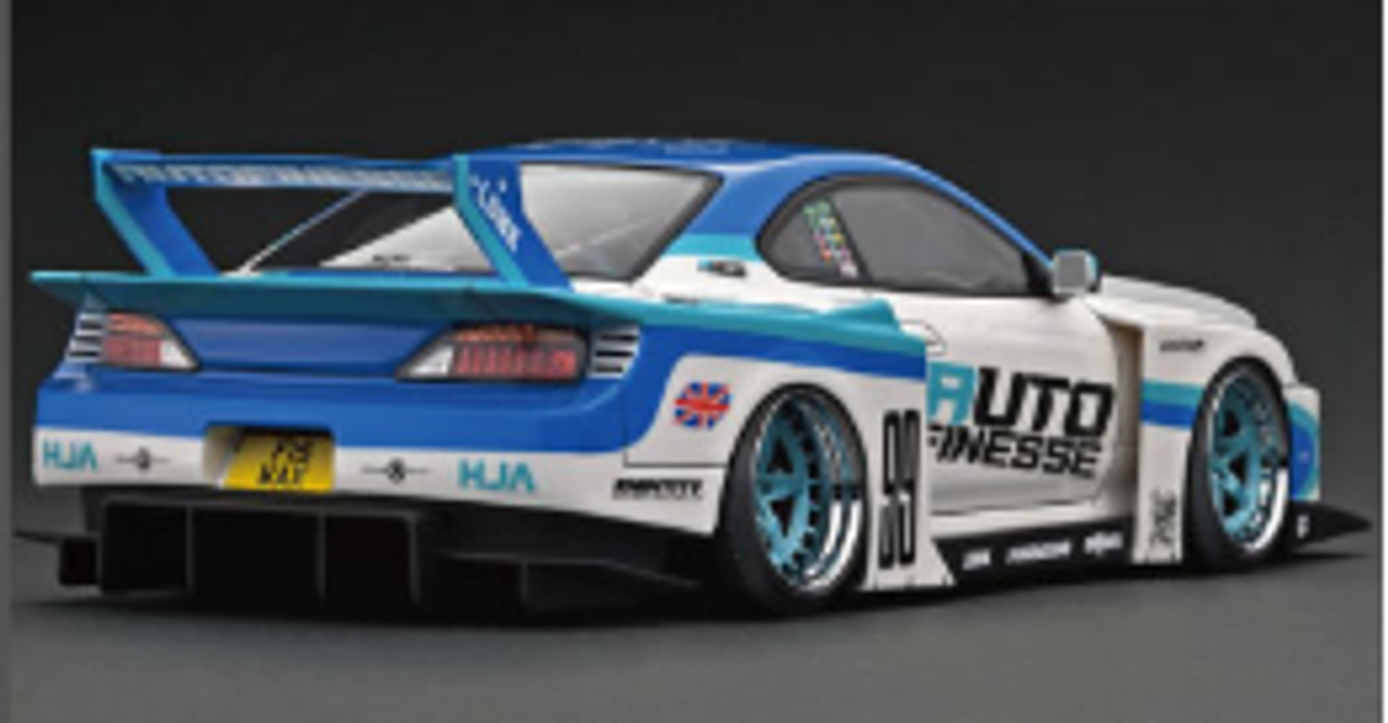 1/18 Ignition Model Nissan LB-Super Silhouette S15 SILVIA White/Blue (Limit 80 Pieces)