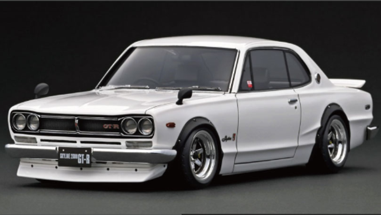 1/18 Ignition Model Nissan Skyline 2000 GT-R (KPGC10) White (Limit 80 Pieces)