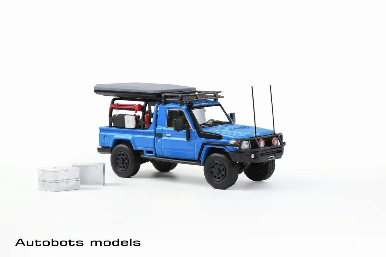 1/64 Autobots Models Toyota Land Cruiser LC79 Single Cabin (Blue) Car Model