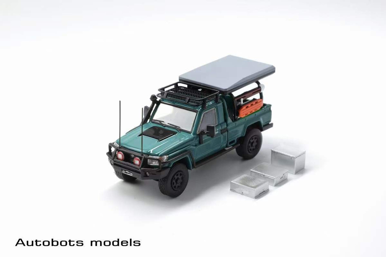 1/64 Autobots Models Toyota Land Cruiser LC79 Single Cabin (Green) Car Model