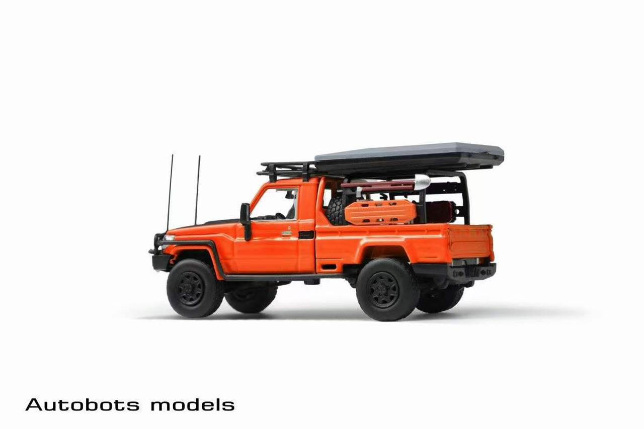 1/64 Autobots Models Toyota Land Cruiser LC79 Single Cabin (Orange) Car Model