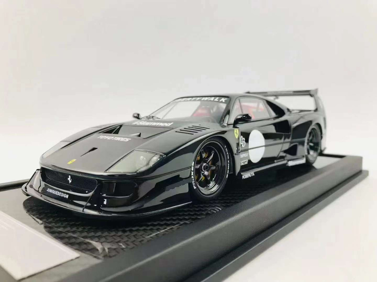 1/18 VIP Scale Models Ferrari F40 LB-Works Liberty Walk LBWK-F40 (Black)  Resin Car Model Limited 38 Pieces