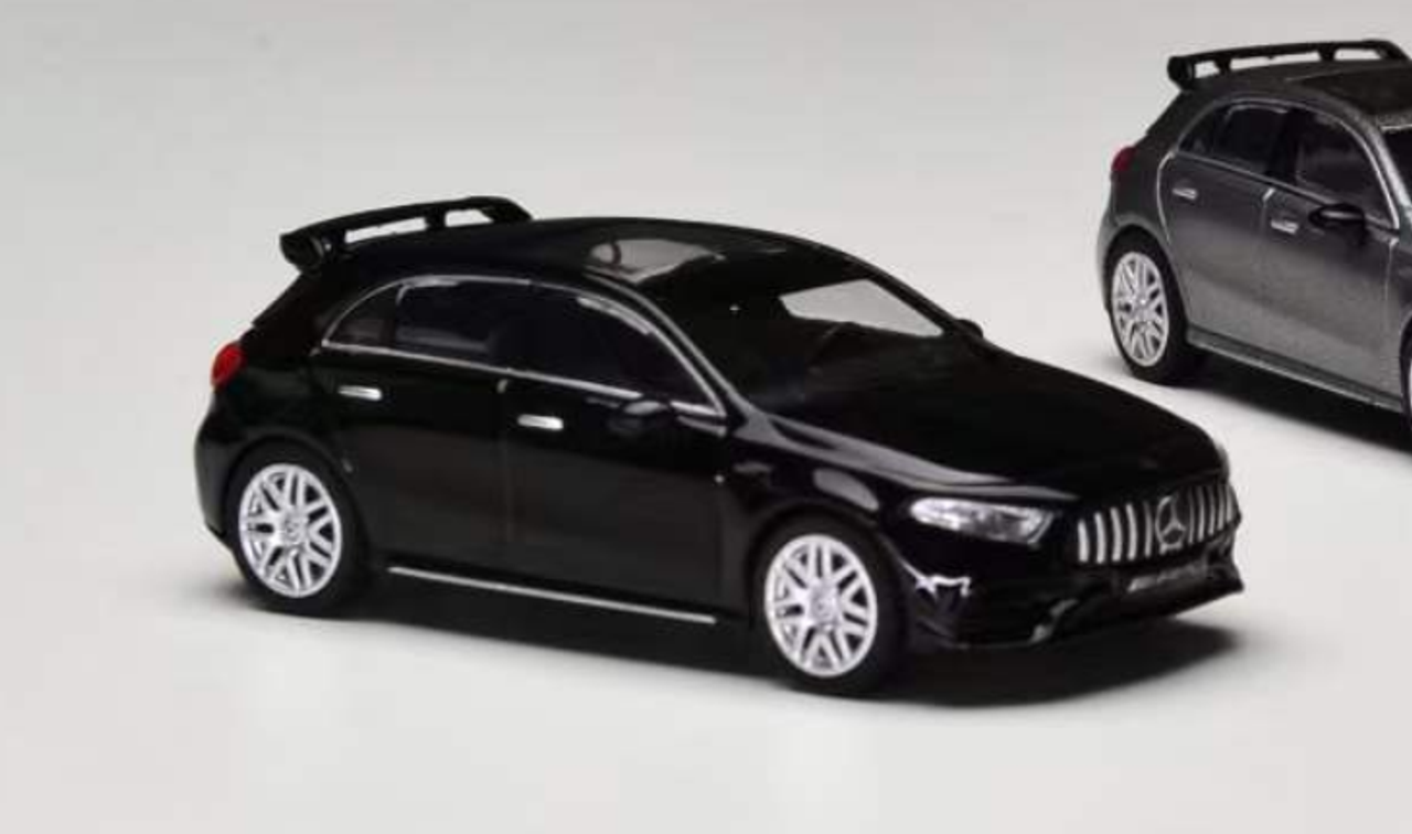 1/64 Kiloworks 2023 Mercedes-Benz A45 S AMG (Black) Diecast Car Model