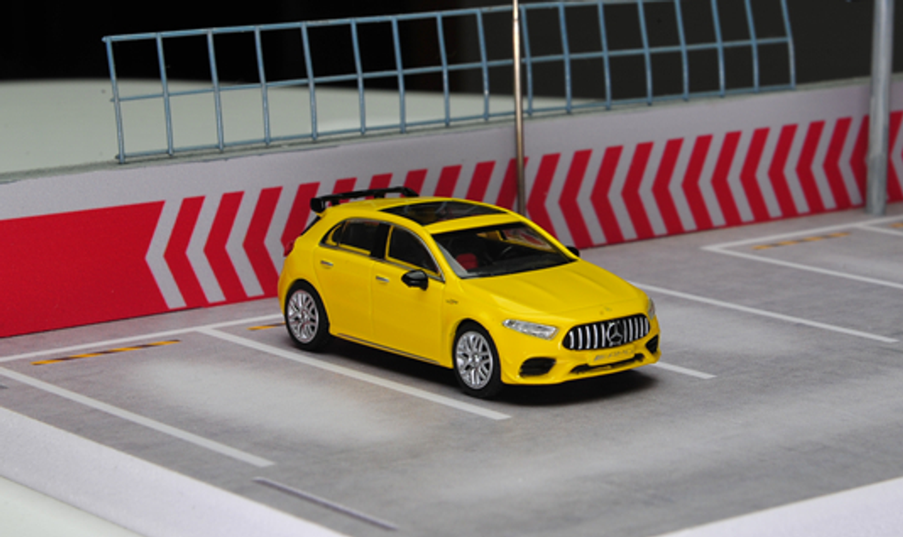 1/64 Kiloworks Mercedes Benz 2023 AMG A45 S Yellow