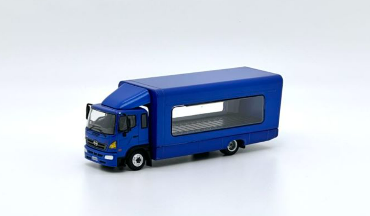 1/64 Unique Model & Tiny Hino Ranger 500 (Blue) Diecast Car Model