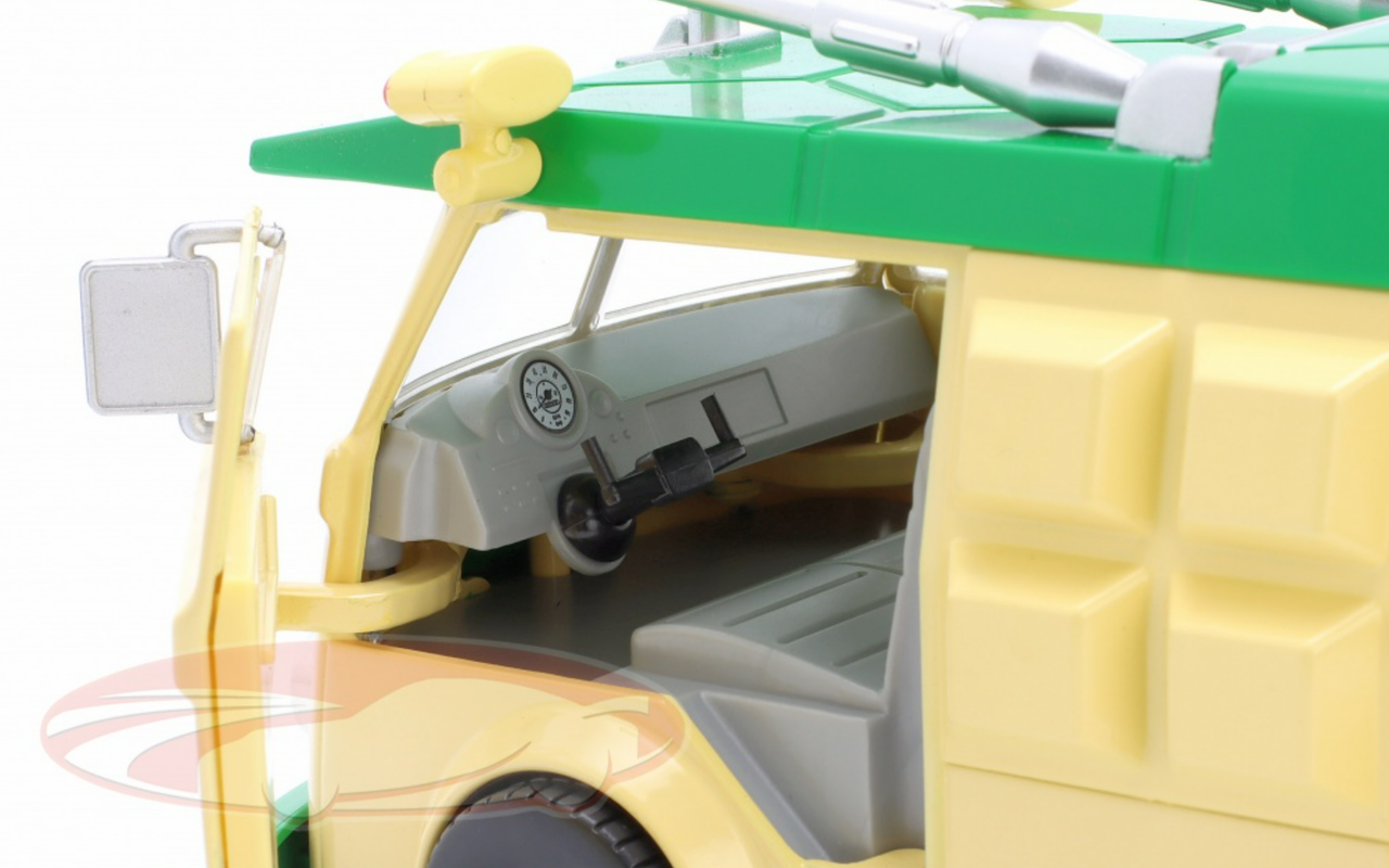 1/24 Jada Turtles Party Wagon with Figure Donatello Diecast Car Model