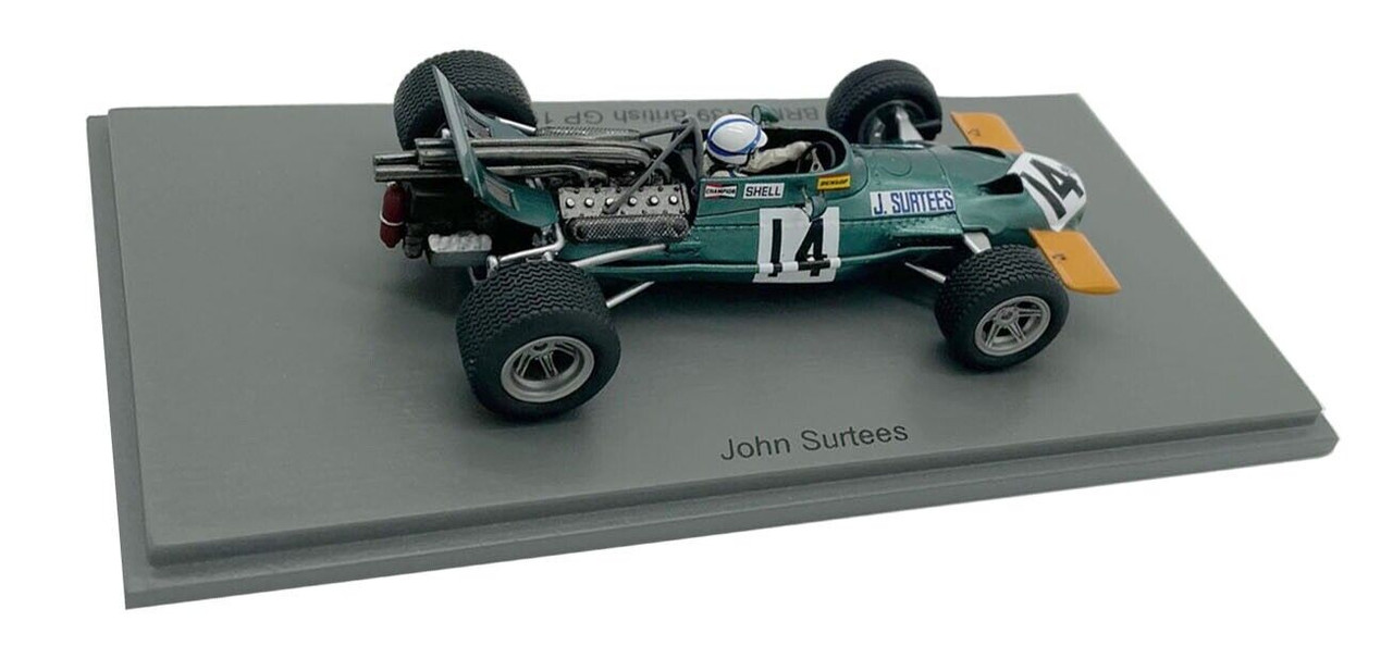 1/43 Spark 1969 BRM P139 No.14 British GP John Surtees Car Model