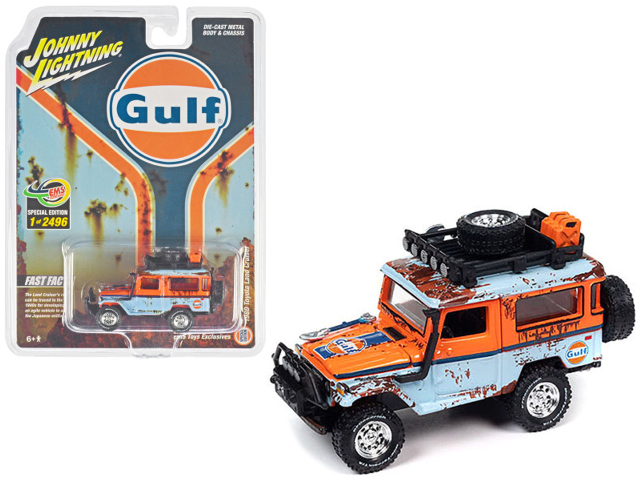 1980 Toyota Land Cruiser Light Blue and Orange (Rusted