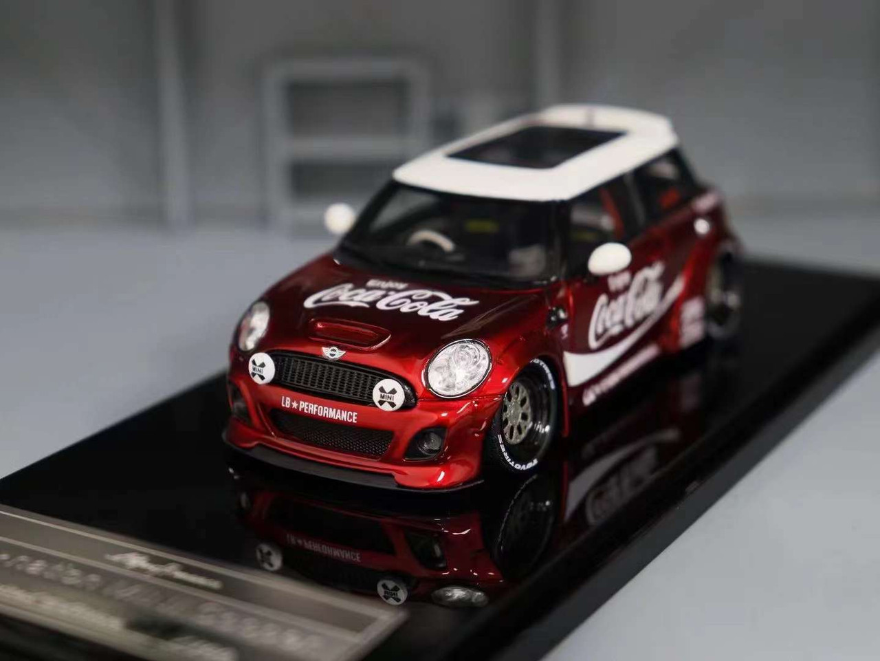 1/43 Endup Models Mini Cooper Liberty Walk LB Performance (Red Coca-Cola  Theme) Car Model Limited 50 Pieces