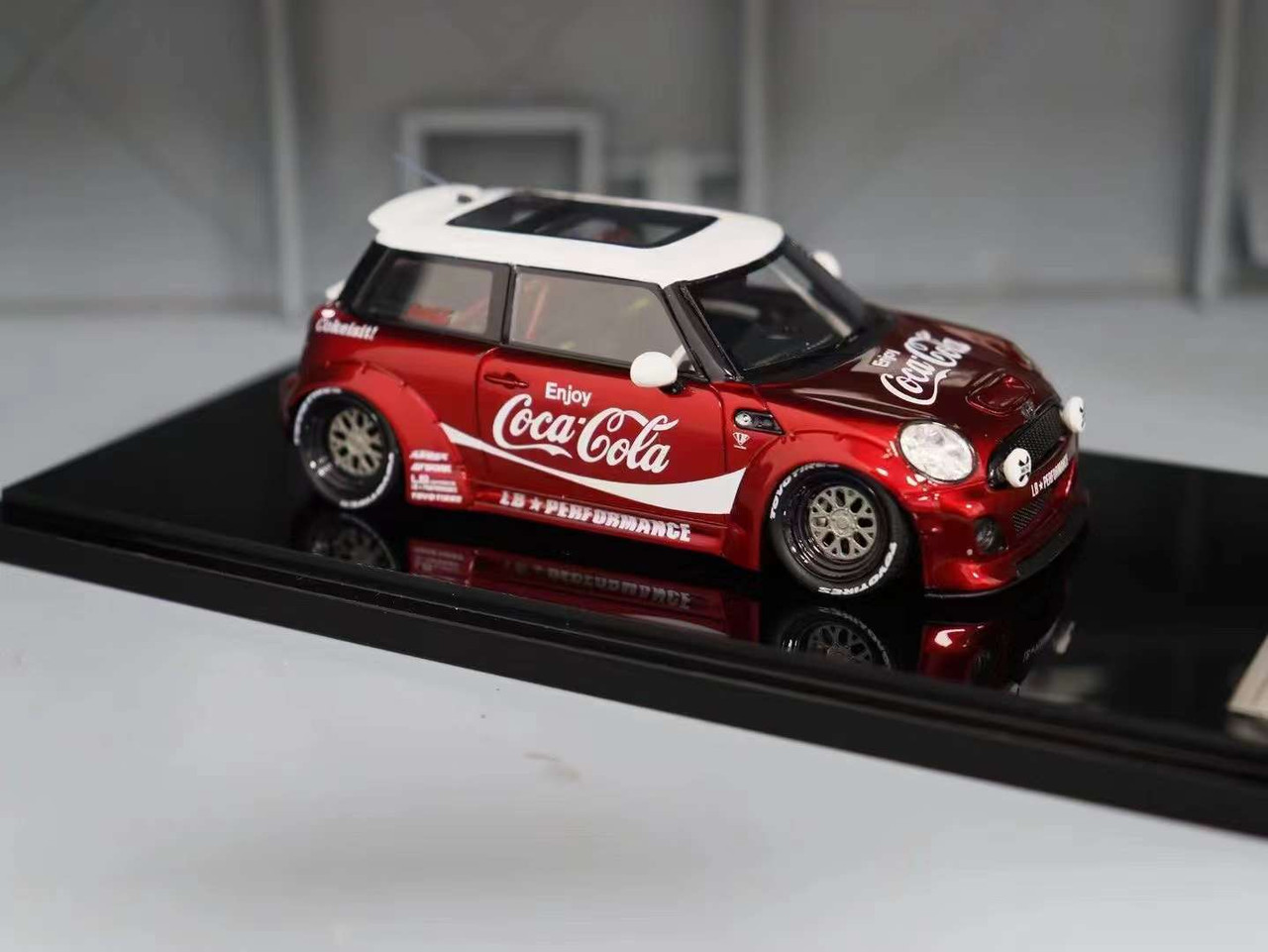 1/43 Endup Models Mini Cooper Liberty Walk LB Performance (Red Coca-Cola  Theme) Car Model Limited 50 Pieces