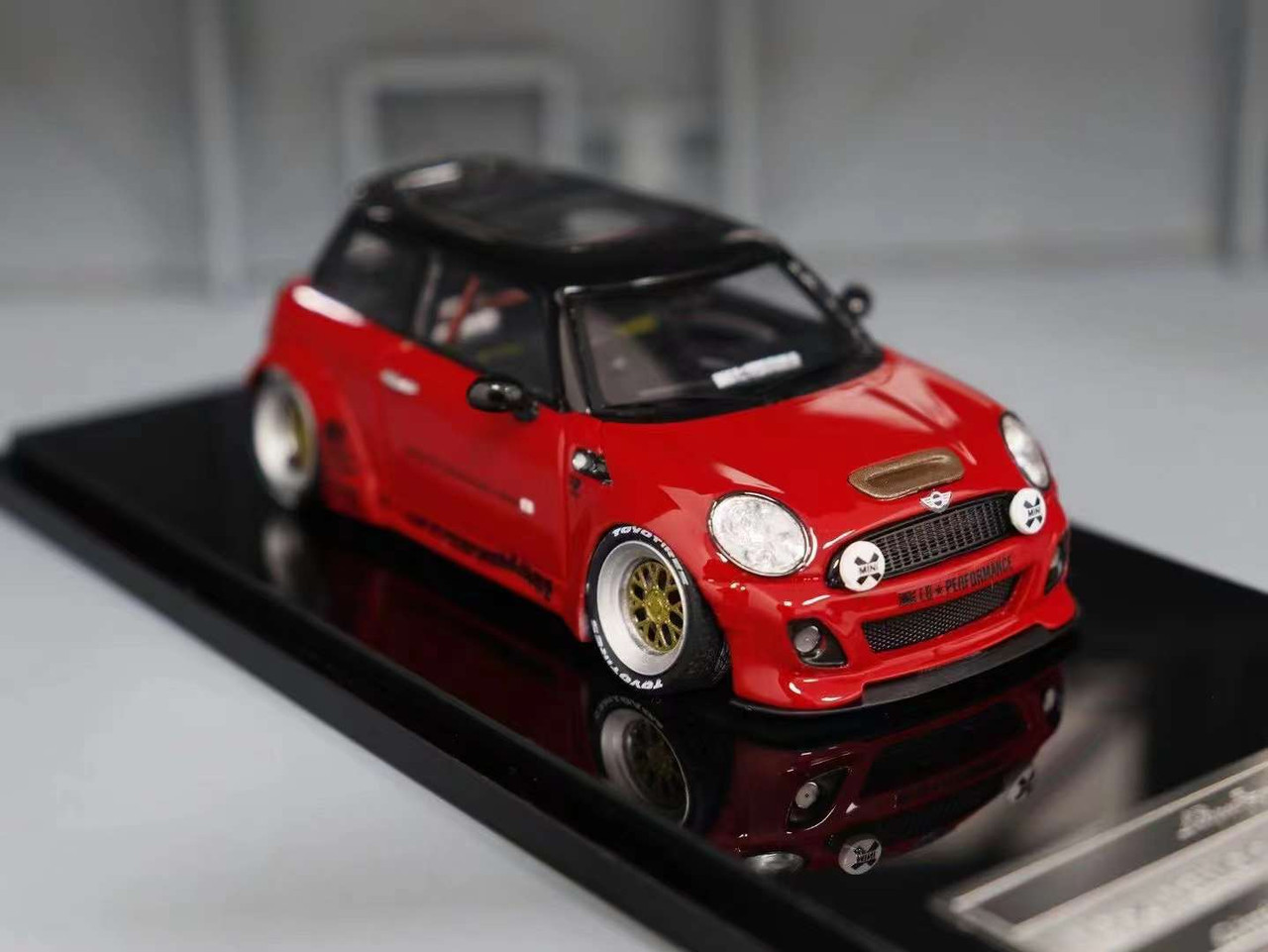 1/43 Endup Models Mini Cooper Liberty Walk LB Performance (Red) Car Model Limited 50 Pieces