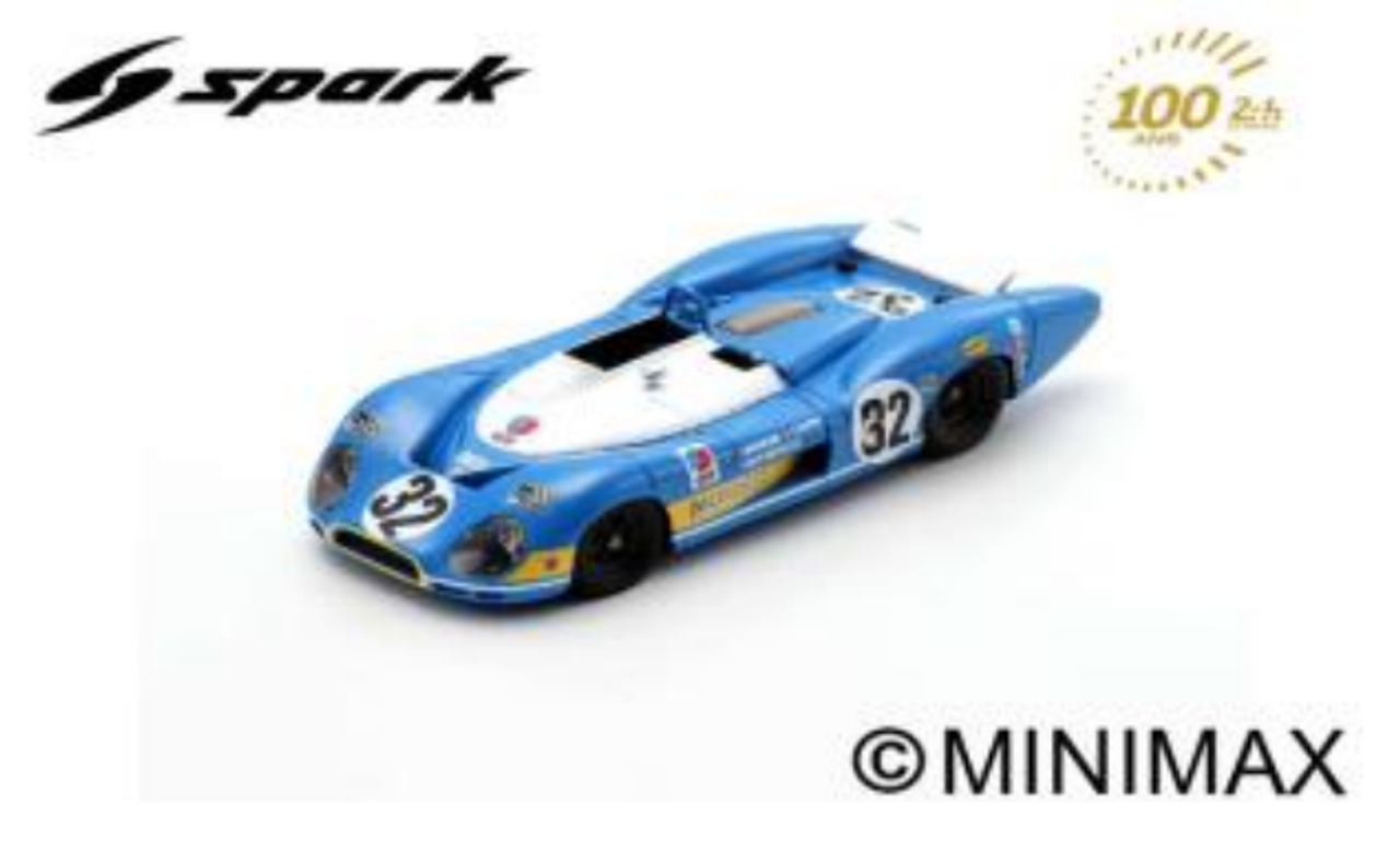 1/43 Spark 1970 Matra MS650 No.32 24H Le Mans J. Brabham - F. Cevert Car Model