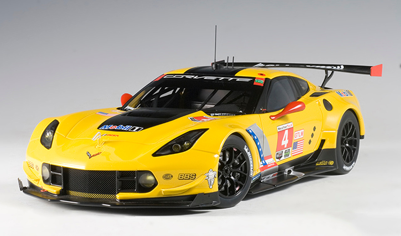 1/18 AUTOart 2016 Chevrolet Chevy Corvette C7.R Lime Rock Winner Oliver  Gavin, Tommy Milner #4 (The 100th Win of Corvette Racing Team) Car Model