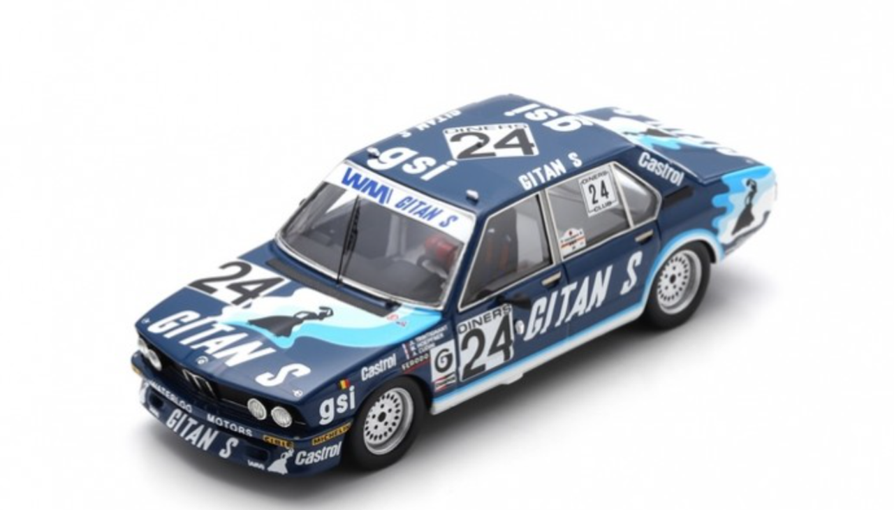 1/43 Spark 1981 BMW 530i No.24 7th 24H Spa J-L. Trintignant - M. Hoepfner - A. Cudini - D. Bell Car Model