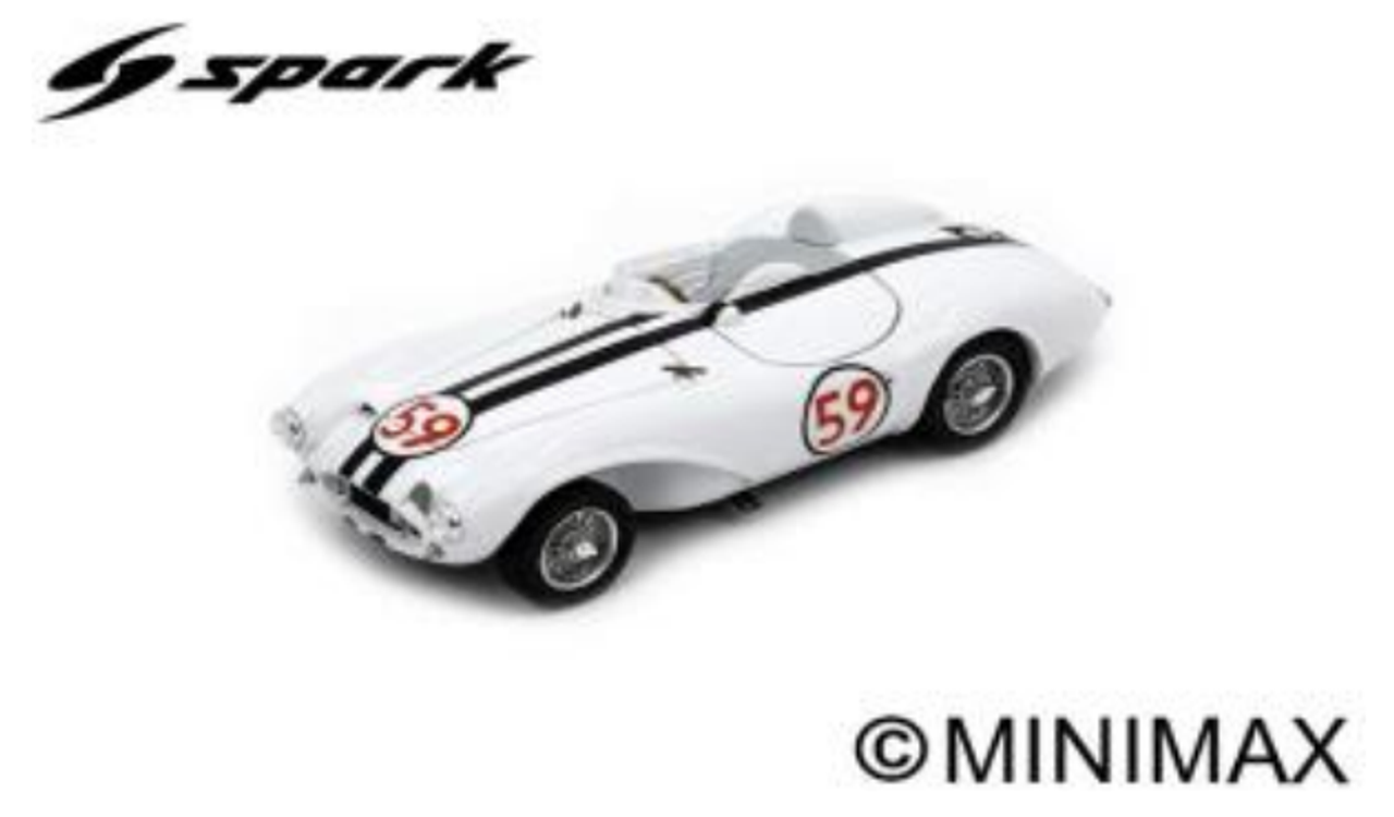1/43 Spark 1957 Aston Martin DB3S No.59 Winner Cotati 6H B. Oker - B. Drake Car Model