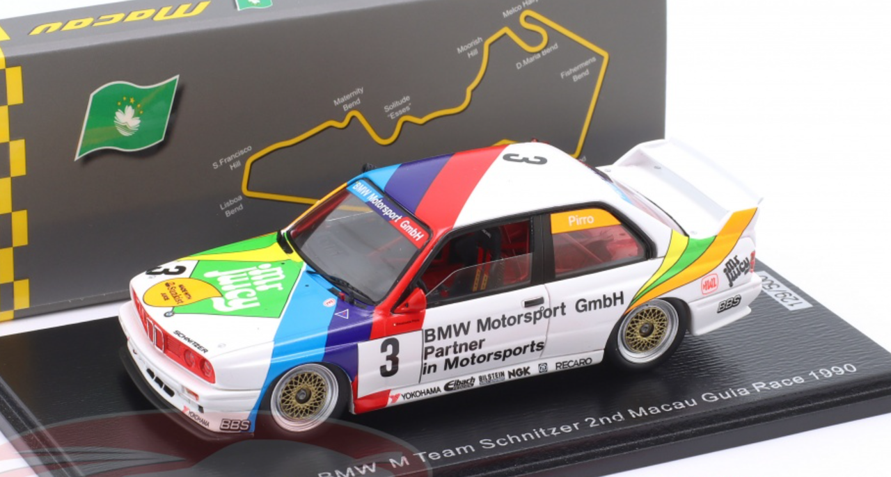 Minichamps 155872003 BMW M3 SCHNITZER BMW WINNER MACAU GUIA RACE 1987 1/18