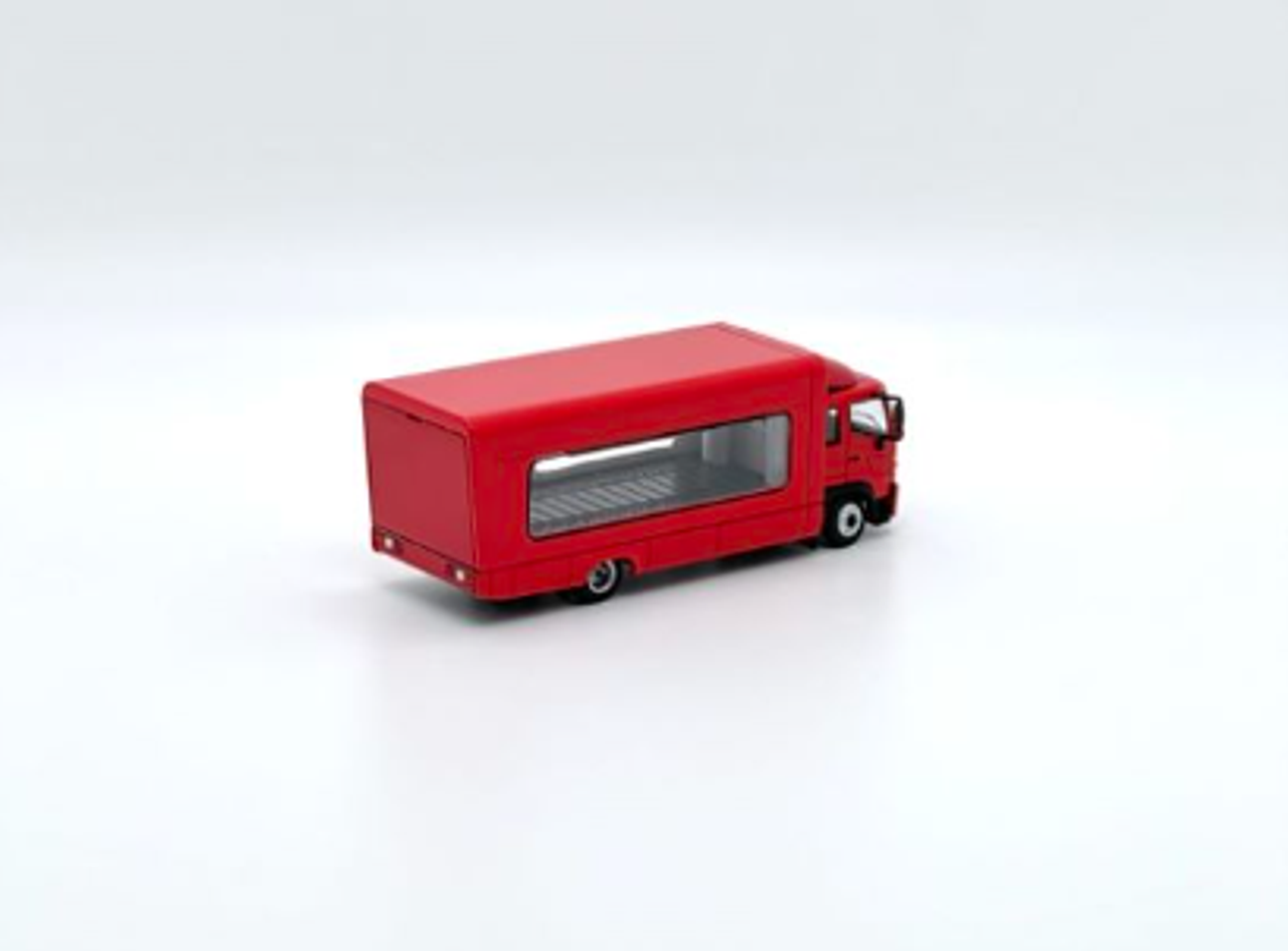 1/64 Unique Model & Tiny Hino Ranger 500 (Red) Diecast Car Model