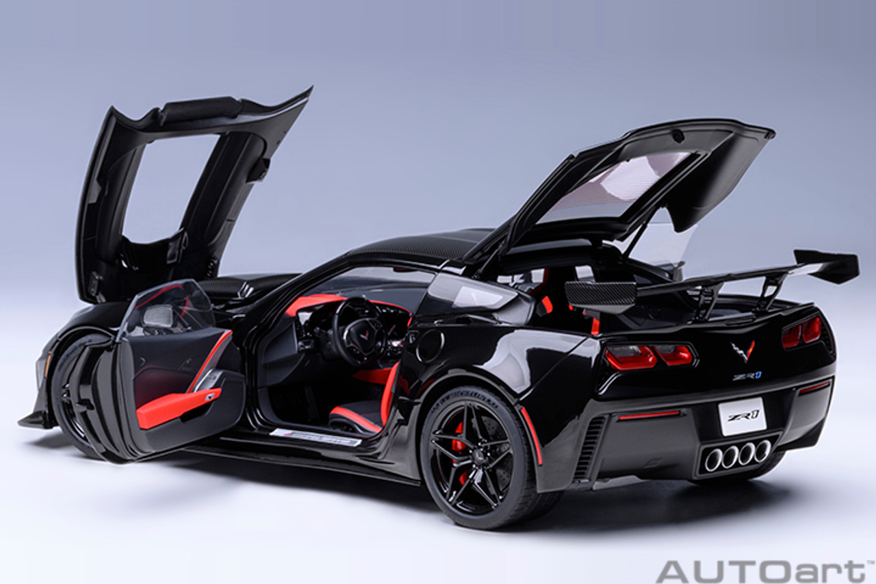 1/18 AUTOart 2019 Chevrolet Corvette ZR1 C7 (Gloss Black) Car Model