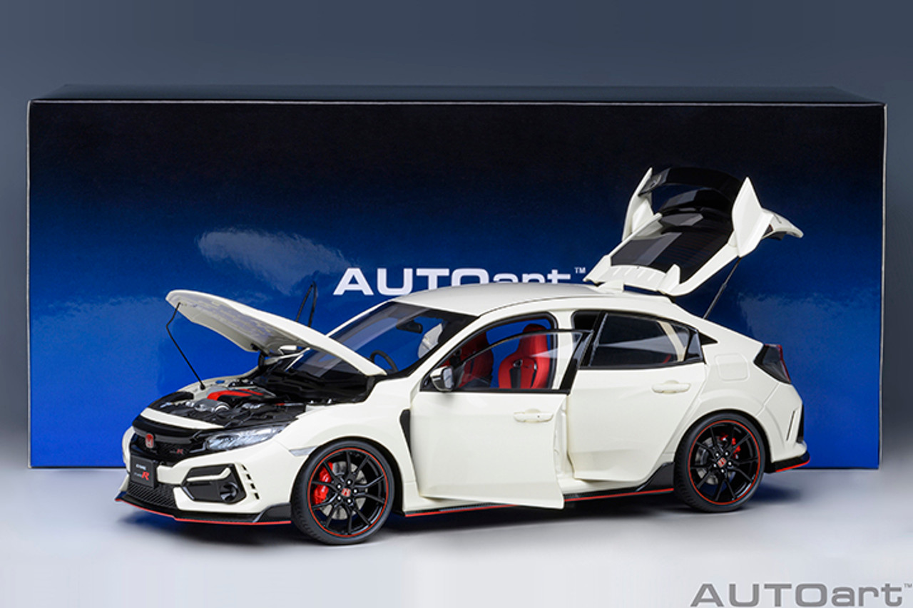 1/18 AUTOart 2021 Honda Civic Type R (FK8) (Championship White) Car Model