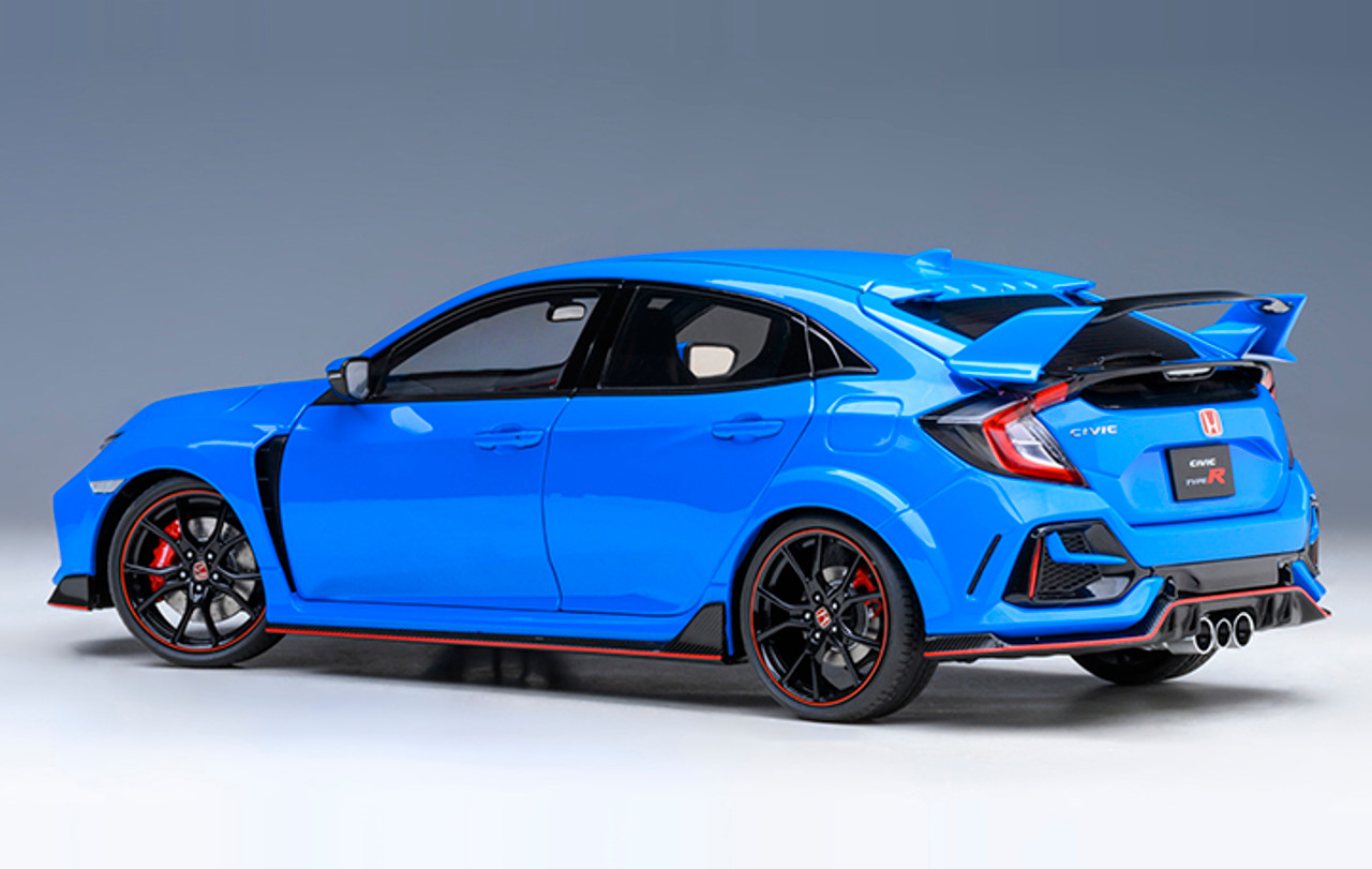 1/18 AUTOart 2021 Honda Civic Type R (FK8) (Racing Blue Pearl) Car Model